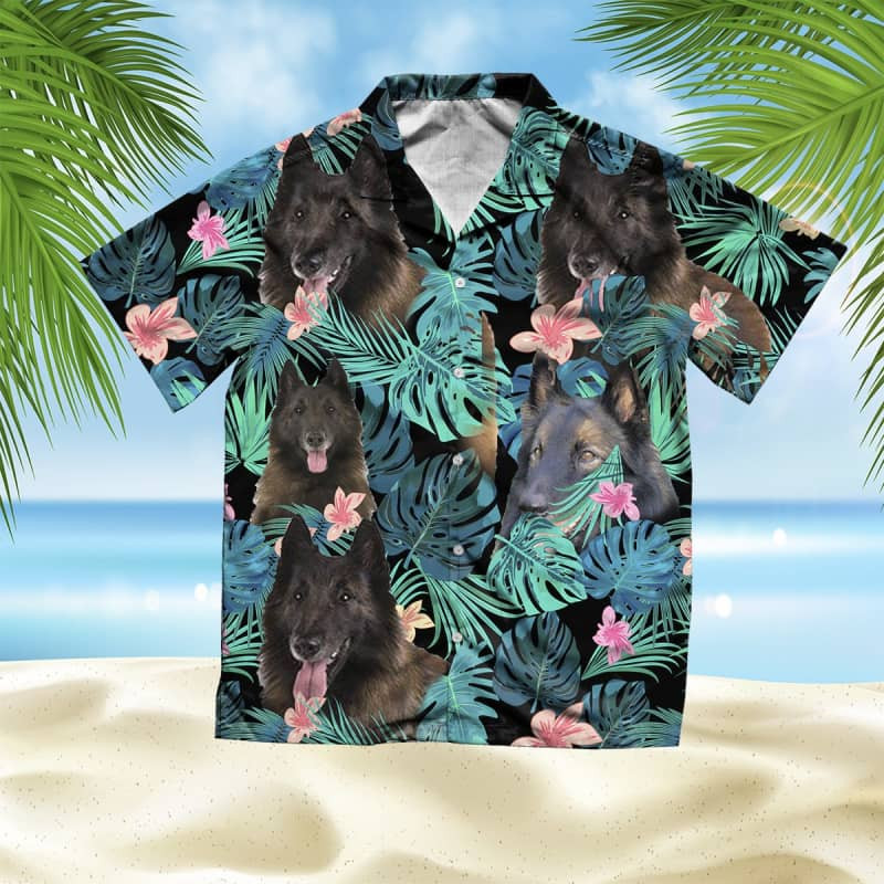 Felacia Tervuren Dog Summer Leaves Hawaii Shirt Ha106331