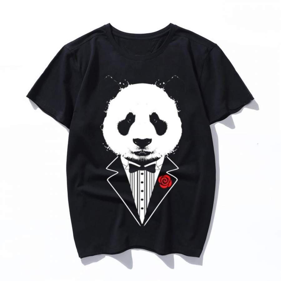 tuxedo panda T-Shirt Womens Tumblr Fashion Unisex Tee shirt aesthetic tshirt casual tops