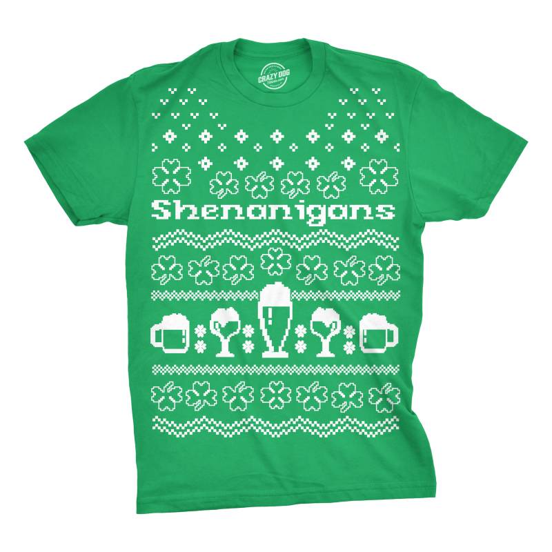 Shenanigans Ugly Christmas Sweater Men’s Tshirt