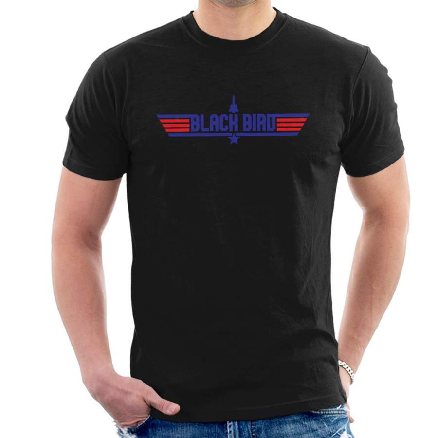 Top Gun Logo Black Bird Men’s T-Shirt