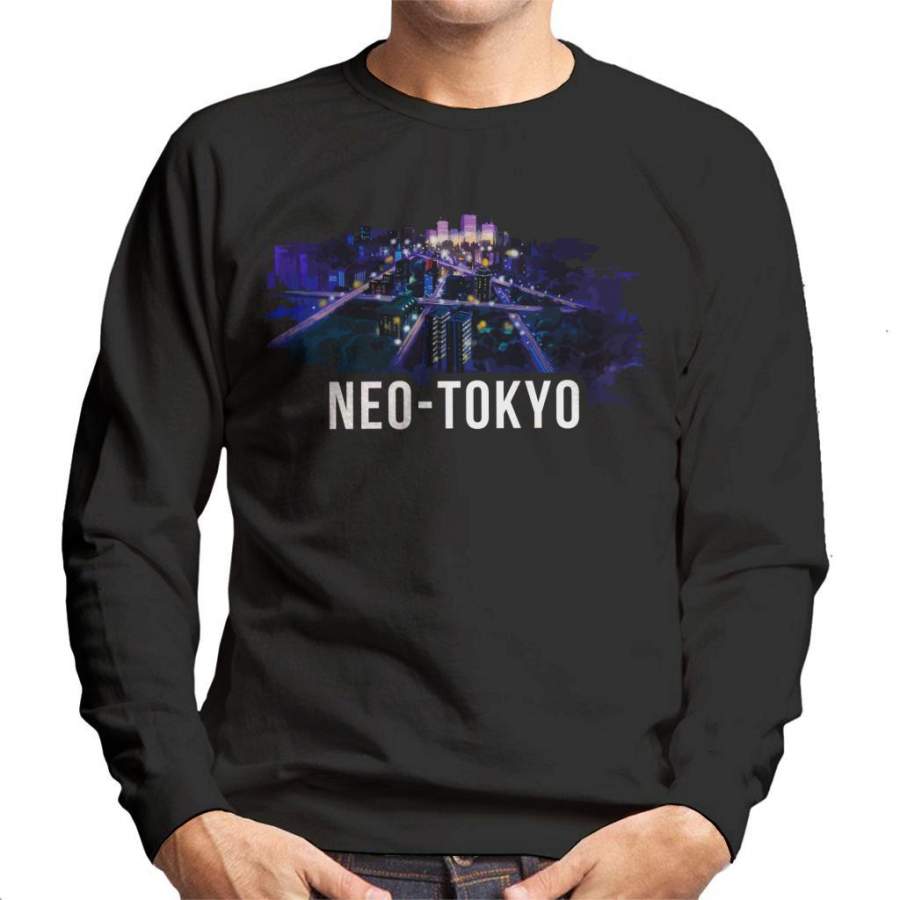 Akira Neo Tokyo Birds Eye View Men’s Sweatshirt