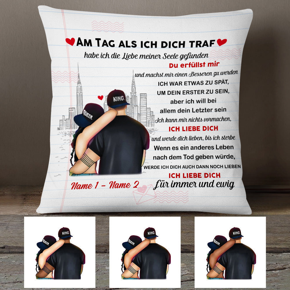 Personalized Couple German Ehepaar Pillow Mr293 26O53 (Insert Included)
