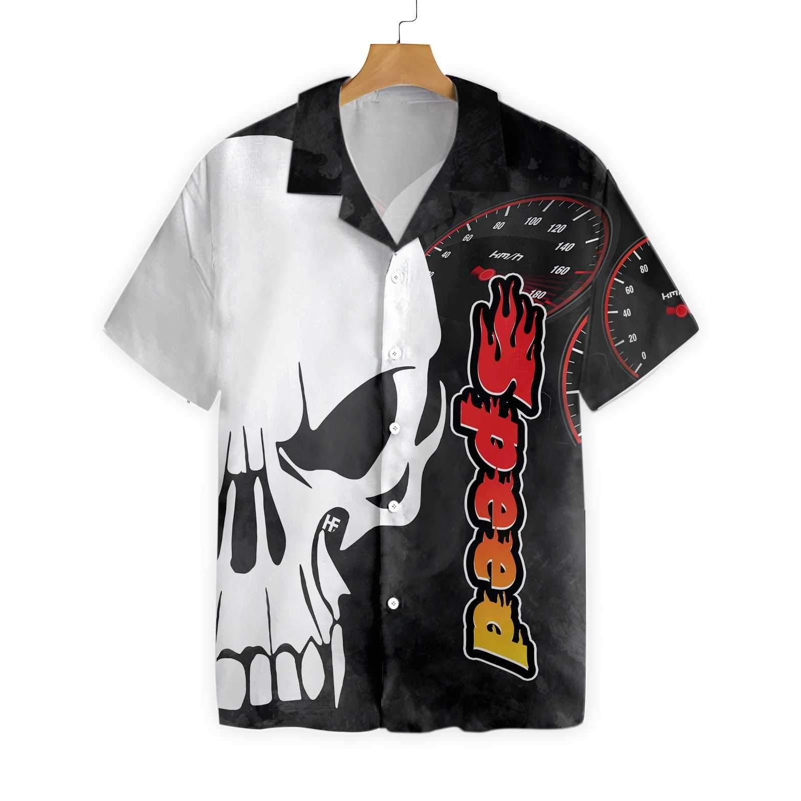 Big Skull Speed Motorcycle 0403 Hawaii Shirt Ha42470