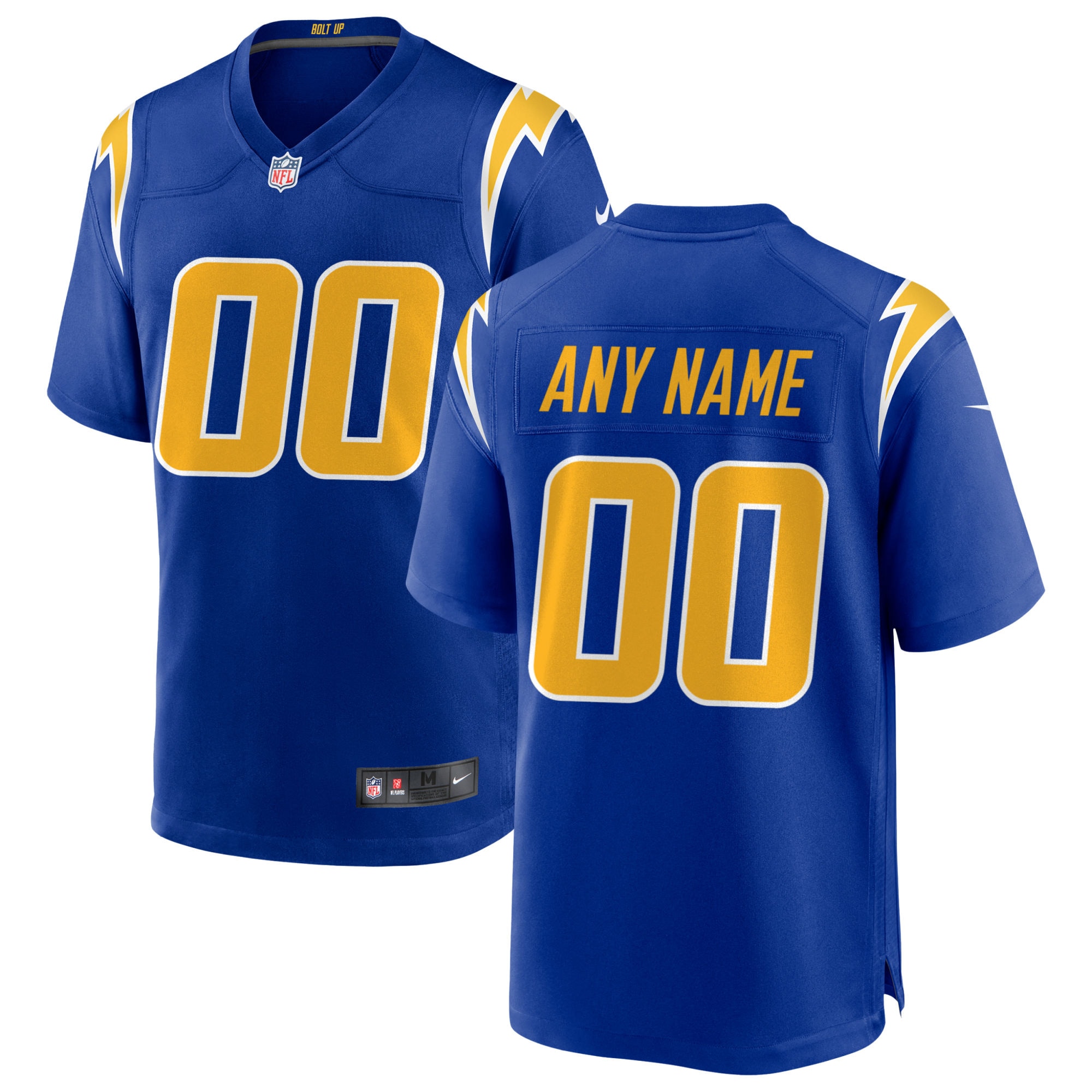 Los Angeles Chargers Alternate Custom Game Jersey – Royal