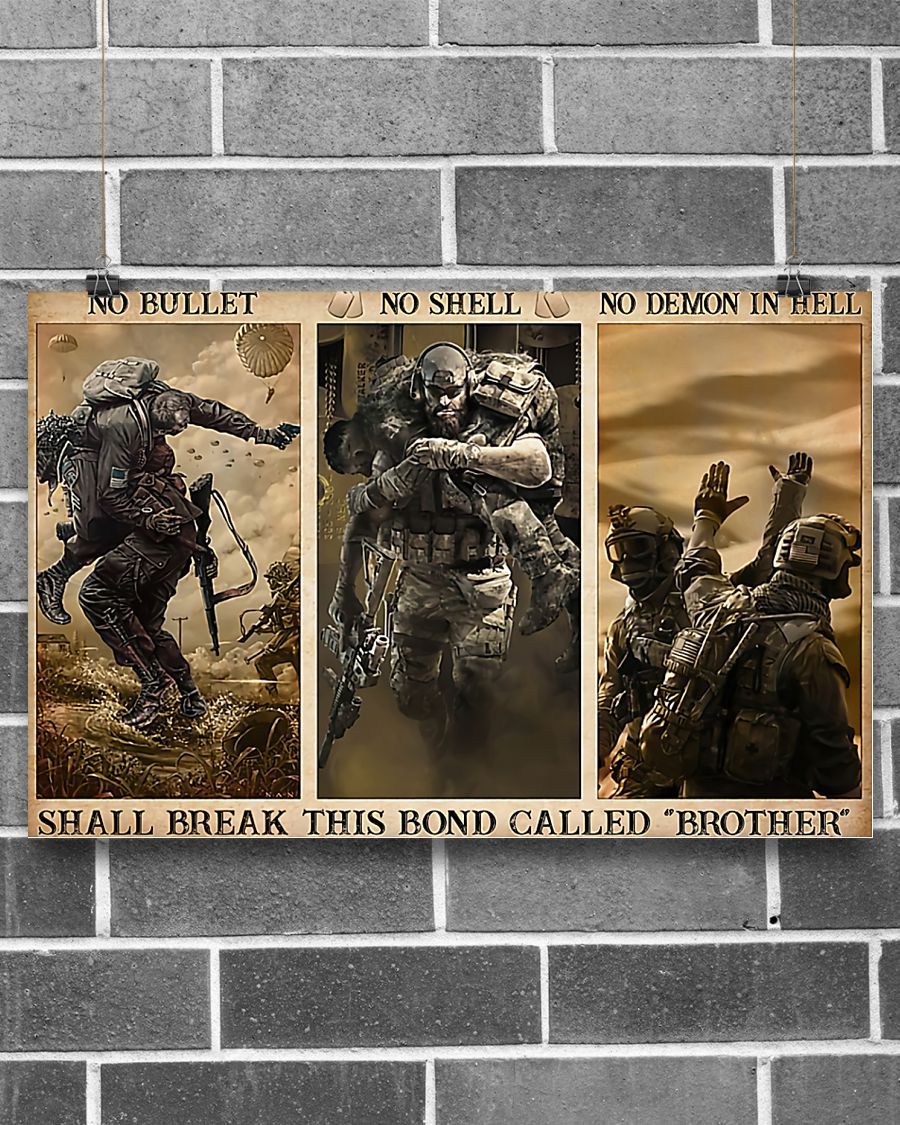 Professions Poster – Veterans This Bond Called Brother Horizontal Canvas And Poster | Wall Decor Visual Art