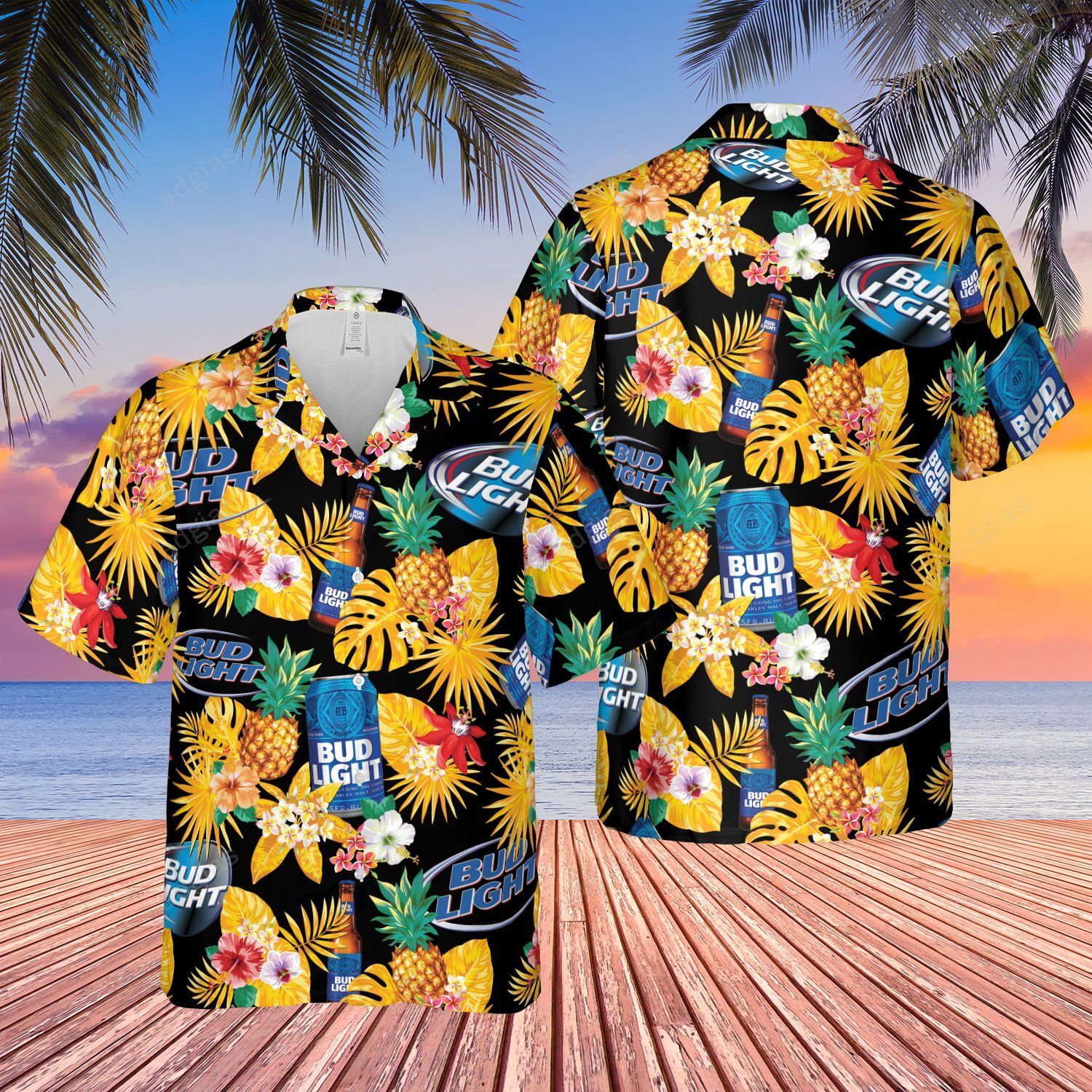 Blb Tropical Summer Beach Hawaiian Style Shirt Ha8068