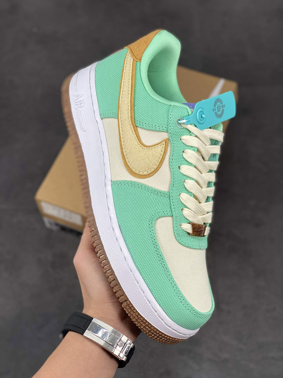 Nike Air Force 1 Low Happy Pineapple Green Glow 5340434