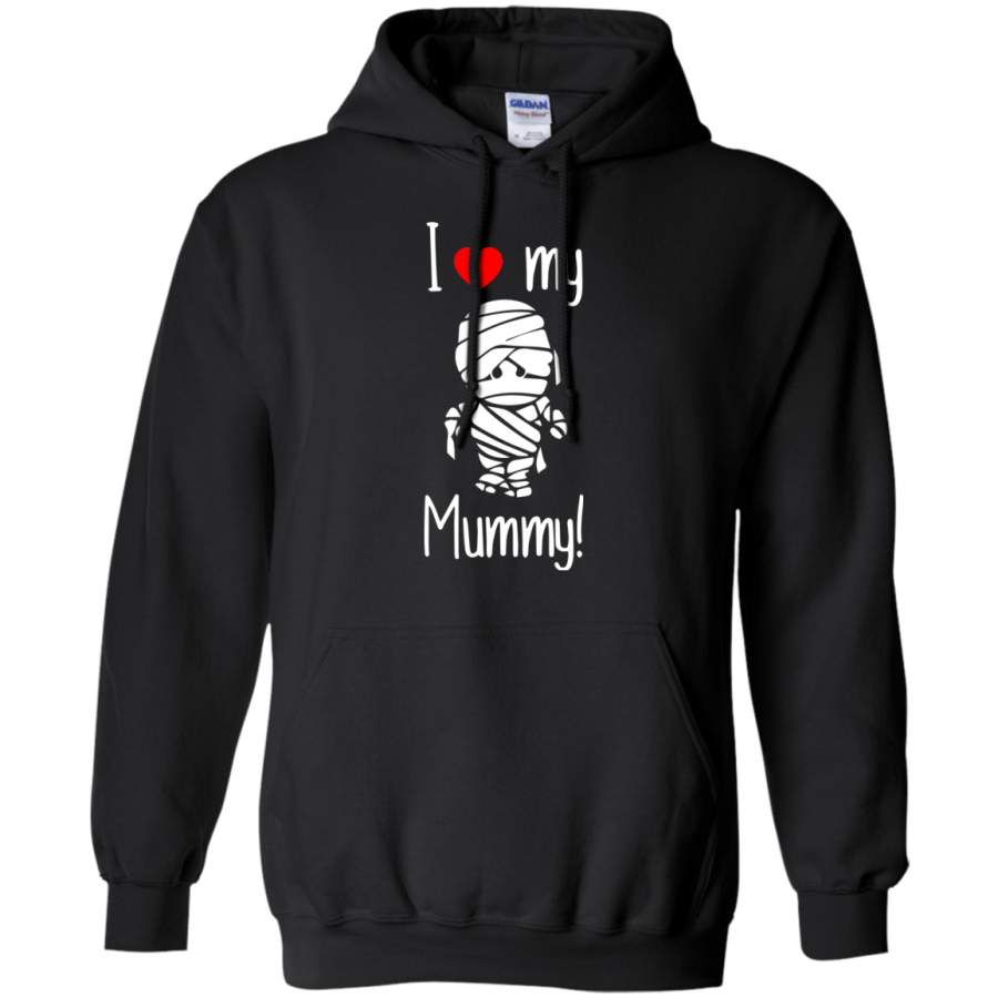 I Love My Mummy, Cute Halloween  Pullover Hoodie