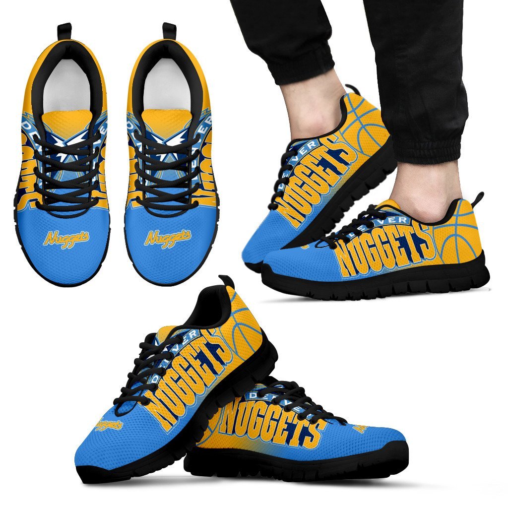 Denver Nuggets Running Shoes Sneakers   Ladies Men Kids Gift