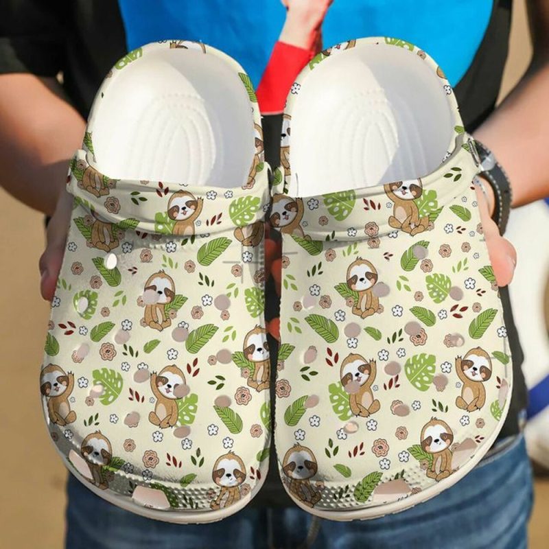 Baby Sloth Hi 102 Gift For Lover Rubber clog Shoes Comfy Footwear