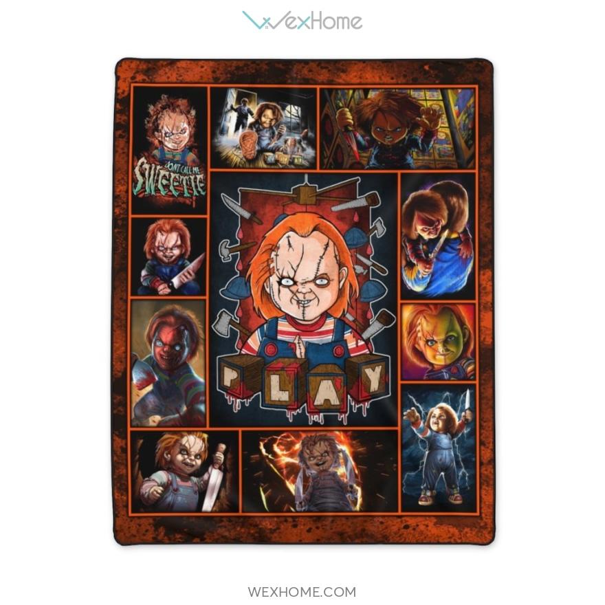 Chucky Horror Films Polyester Blanket W092120