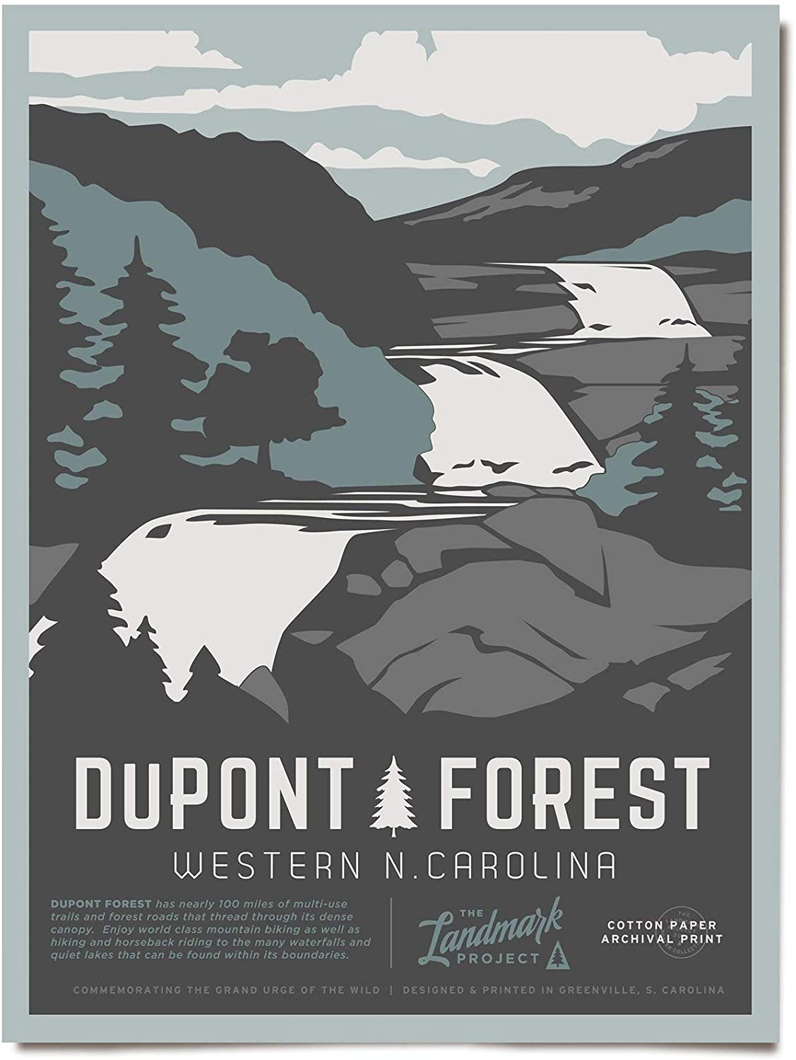 Travel Dupont State Forest Visit To North Carolina Poster Art Print      Home Decor Gift For Men Women Family Friend On Birthday Xmas