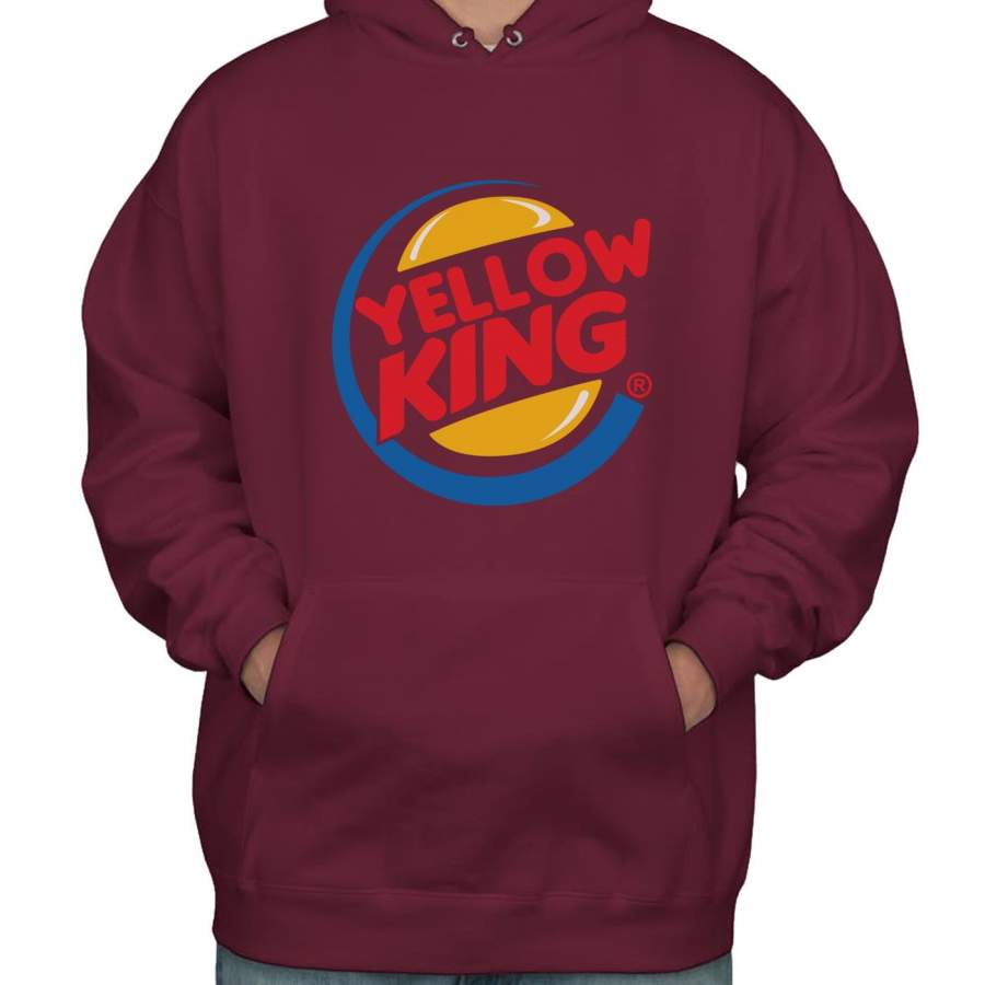 Yellow King Burger Unisex Pullover Hoodie Adult