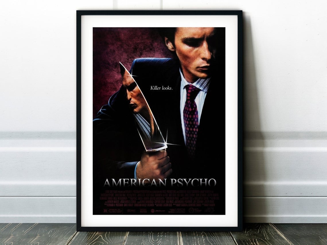 American Psycho Movie Canvas And Poster, Canvas Wall Art, Wall Decor Visual Art Gift Happy Halloween