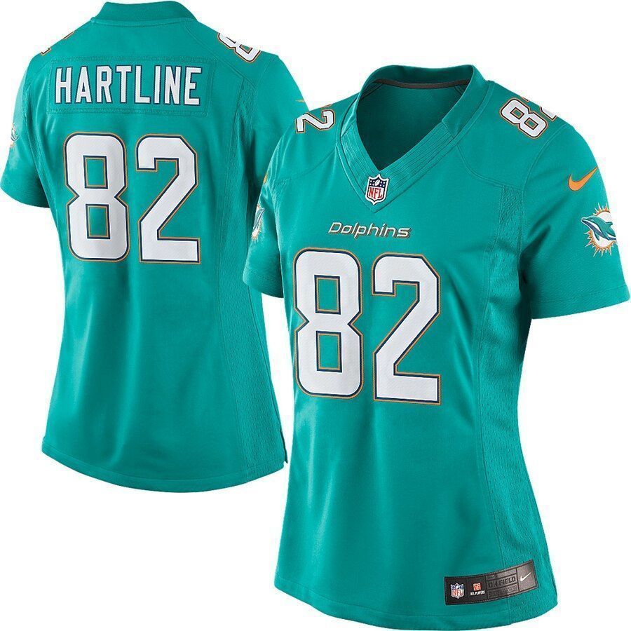 Brian Hartline Miami Dolphins WoLimited Aqua 3D Jersey