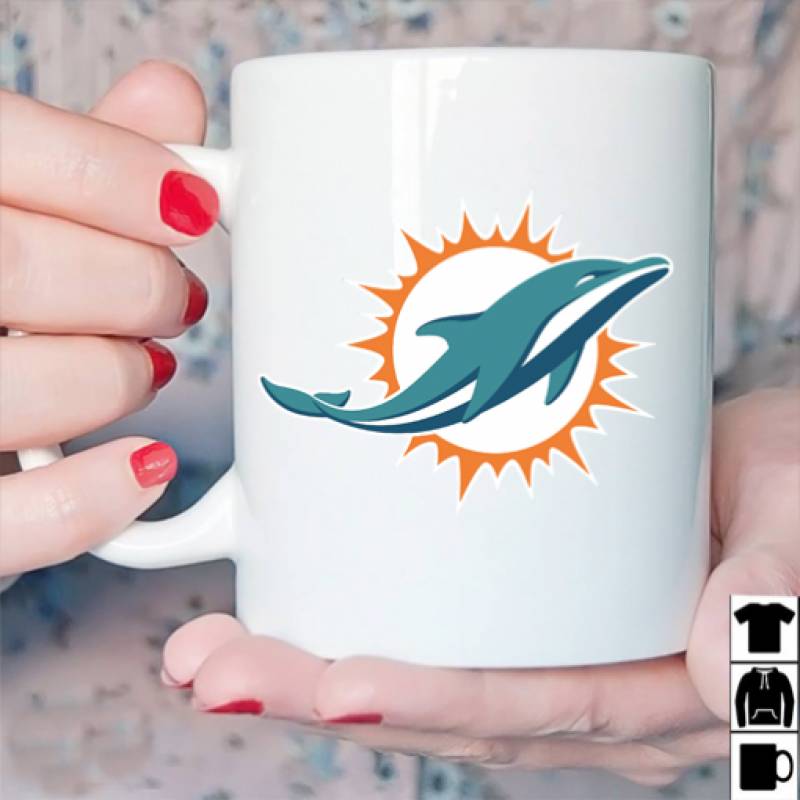 Miami Dolphins White Mug