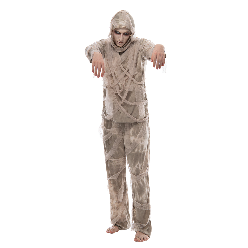 2022 New Family Halloween Horror Mummy Wrap Outfit Cosplay Adult Scary Egyptian Mummy Costume Carnival Easter Purim Fancy Dress alx