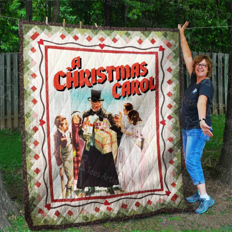 A Christmas Carol Quilt Blanket 01905