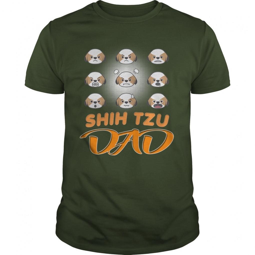 Shih Tzu Puppy Dog Dad Guys Tee 857393777