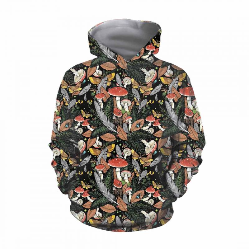 Animal & Forest Mushroom Hoodie 3914