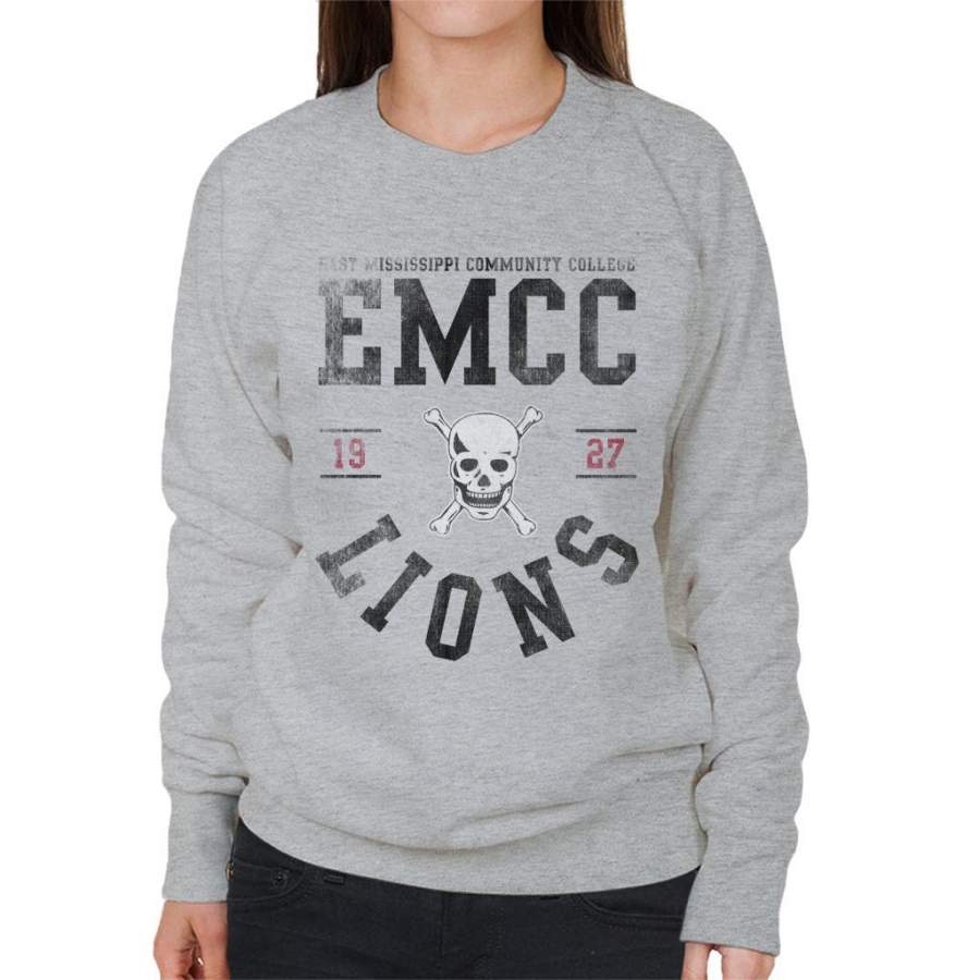 East Mississippi Community College Lions Skull Logo Women’s Sweatshirt