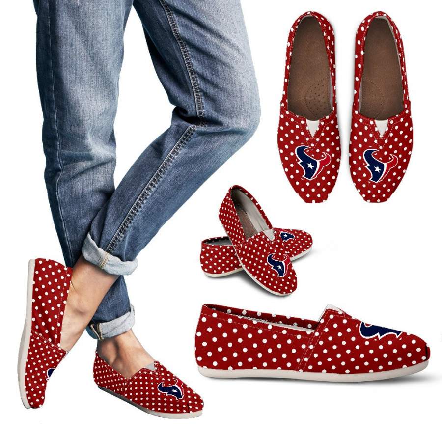 Red Valentine Cosy Atmosphere Houston Texans Casual Shoes ver 2