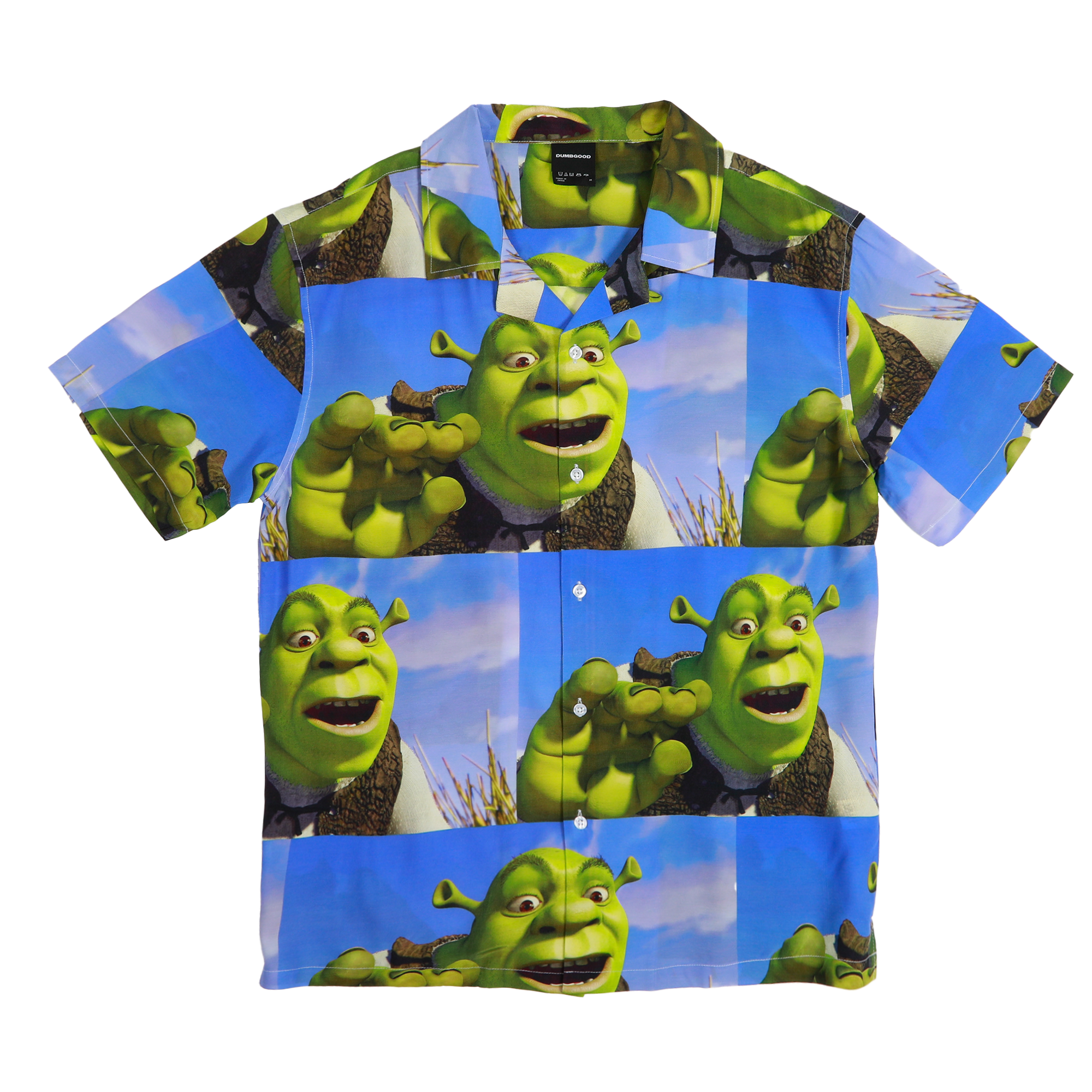 Repeat Shrek Button-Down Shirt