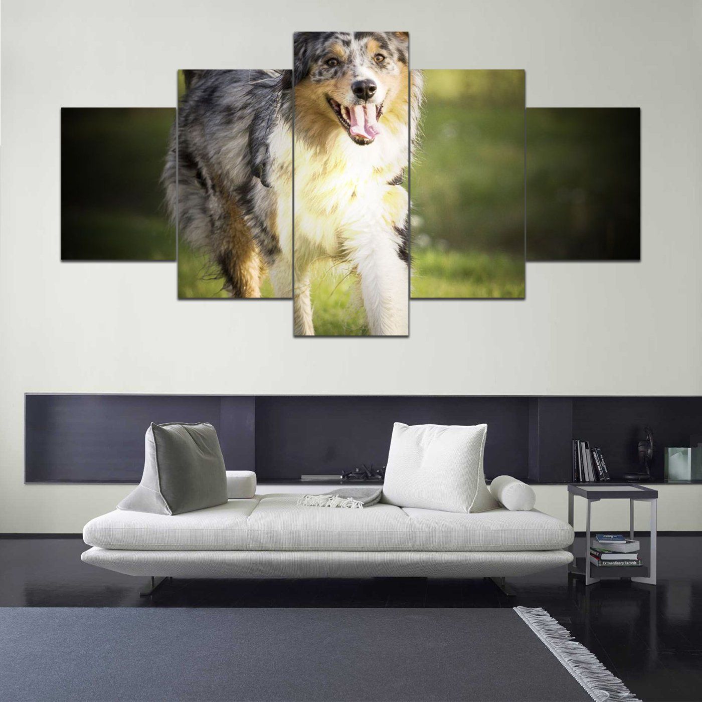 Australian Shepherd Big Au 5 Panel Canvas Art Wall Decor Home Decor