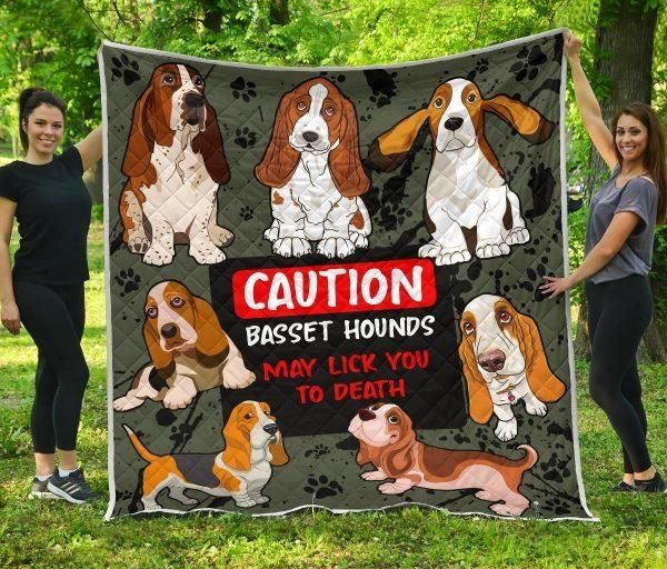 Hp3011 – Basset Hound – Caution – Quilt