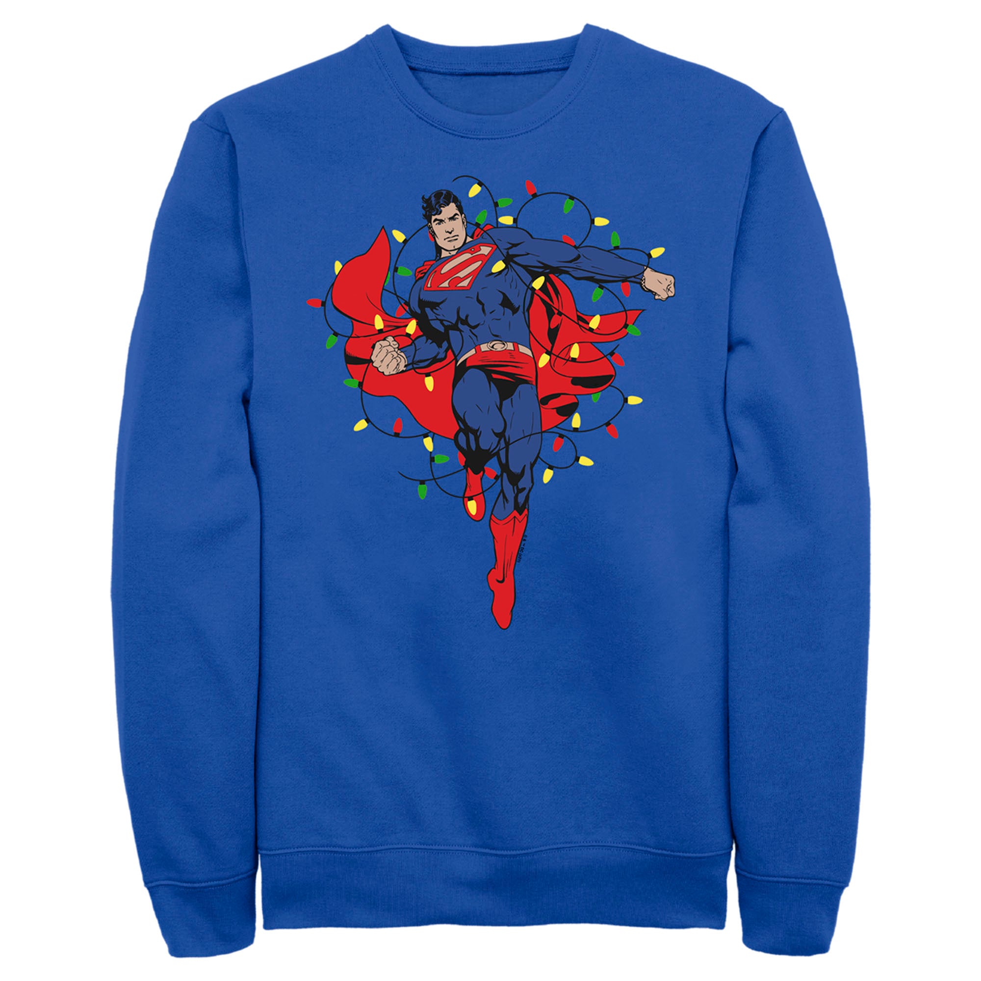 Men’S Superman Christmas Lights Sweatshirt