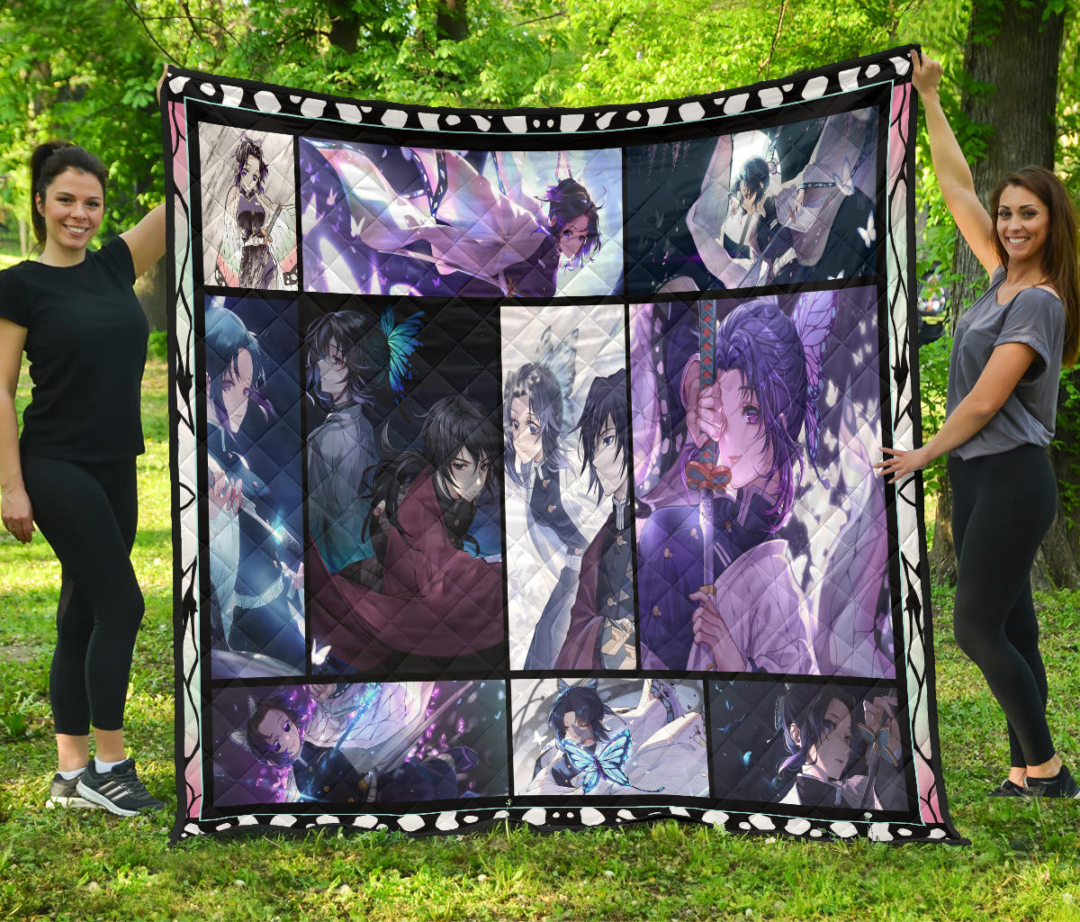 Shinobu Kochou Demon Slayer Premium Quilt Blanket Anime Home Decor Custom For Fans Na031504