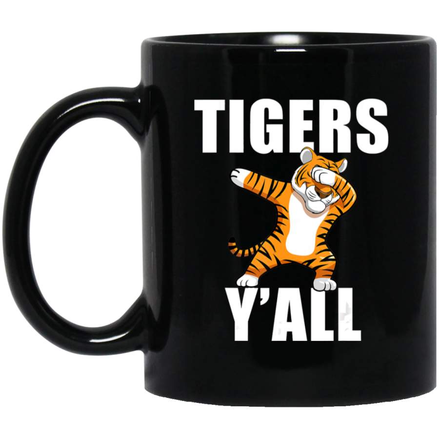 Tigers Y’all Dabbing Tiger School Mascot Sports Football Dab Coffee Mug