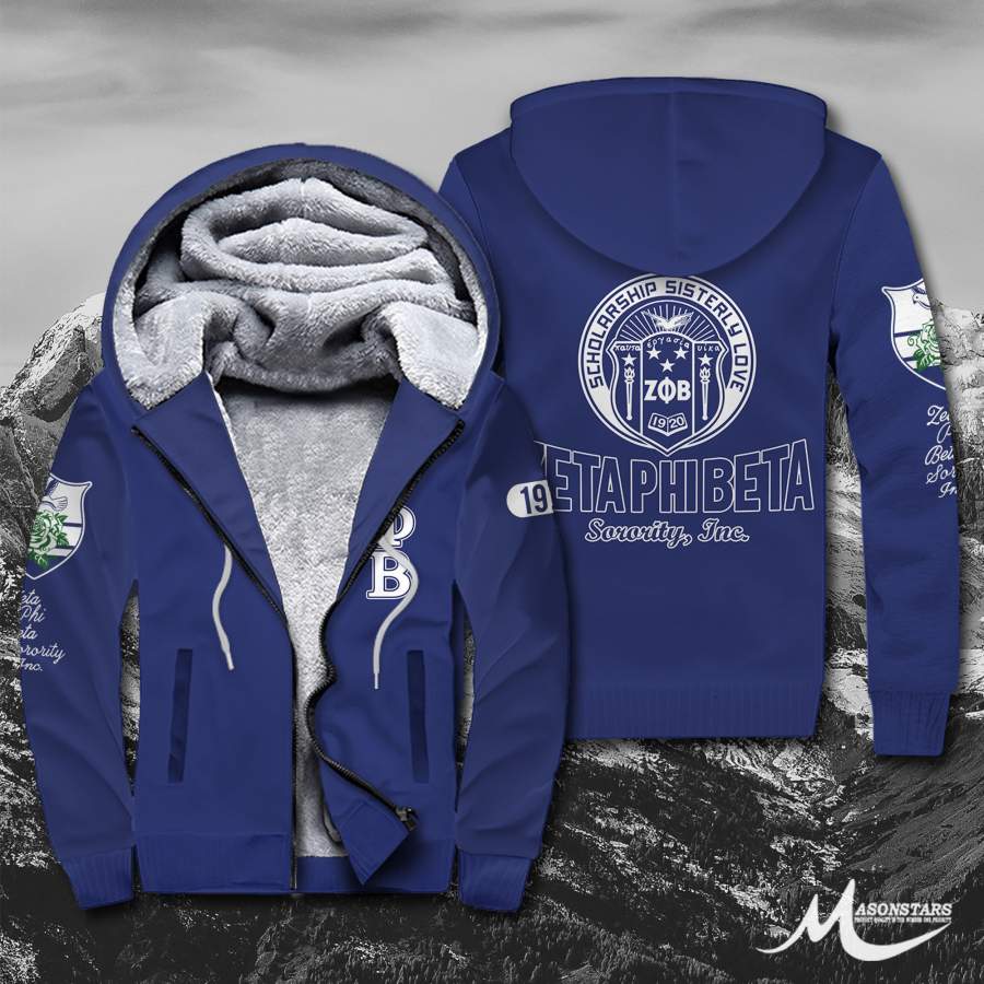 Zeta Phi Beta Fleece Zip Hoodies 29102019