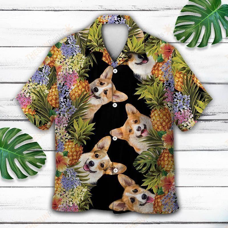 Aloha Pembroke Welsh Corgi Aloha Hawaiian Shirt Colorful Short Sleeve Summer Beach Casual Shirt For Men And Women