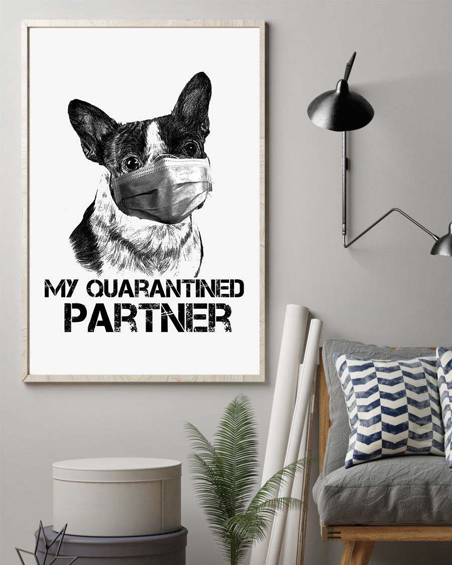 boston terrier my partner poster
