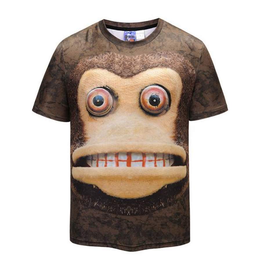 New 3D T-shirt Men Women Summer Tops Tees Monkey Cool T-shirt Print Short Sleeve T-shirt Fashion Hip-hop