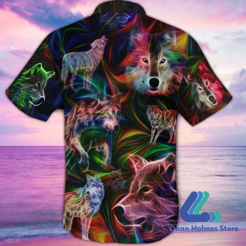 Wolf Multicolor Amazing Design Hawaiian Shirt Dhc18063946