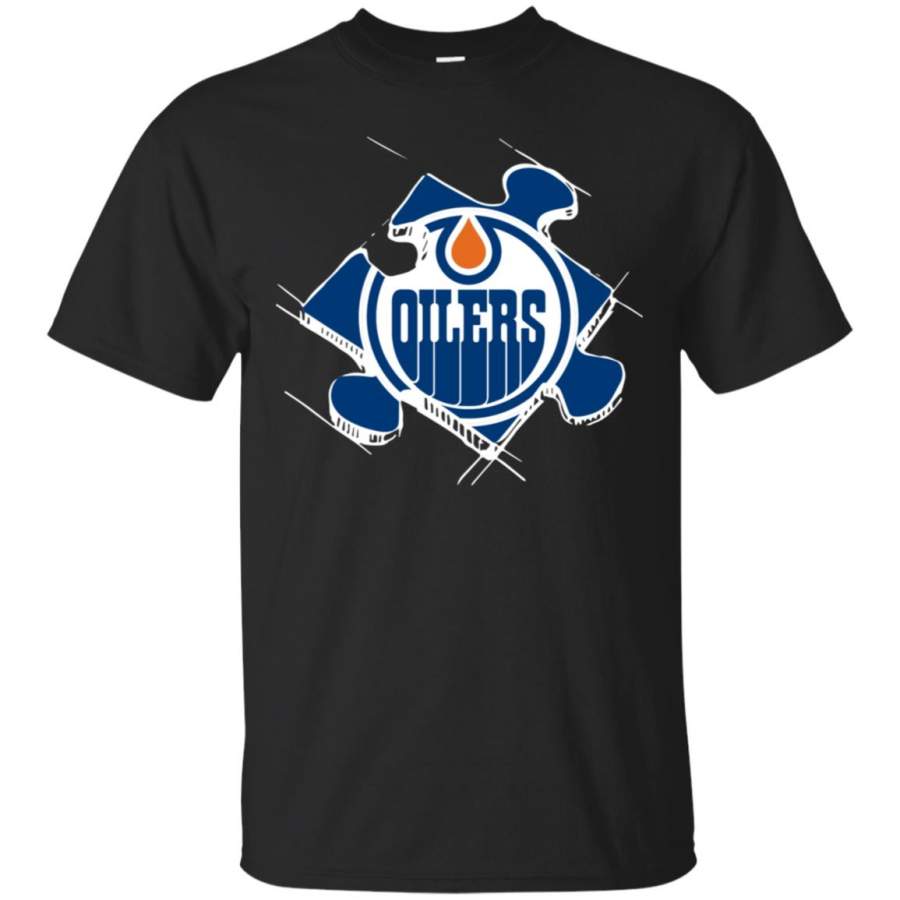 Edmonton Oilers Autism puzzle T Shirt – Moano Store