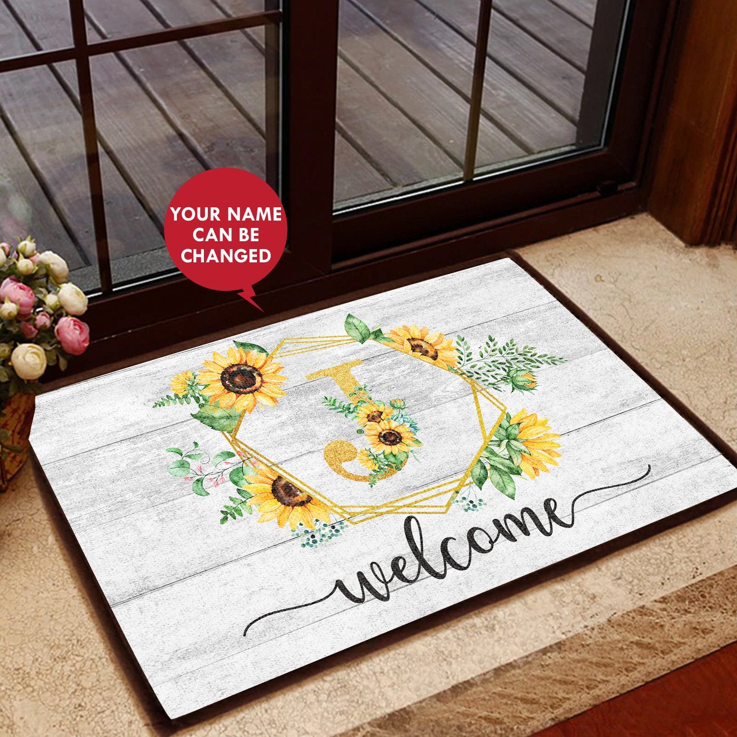 Letter Name Home Personalized All Over Printing Doormat Pre2260