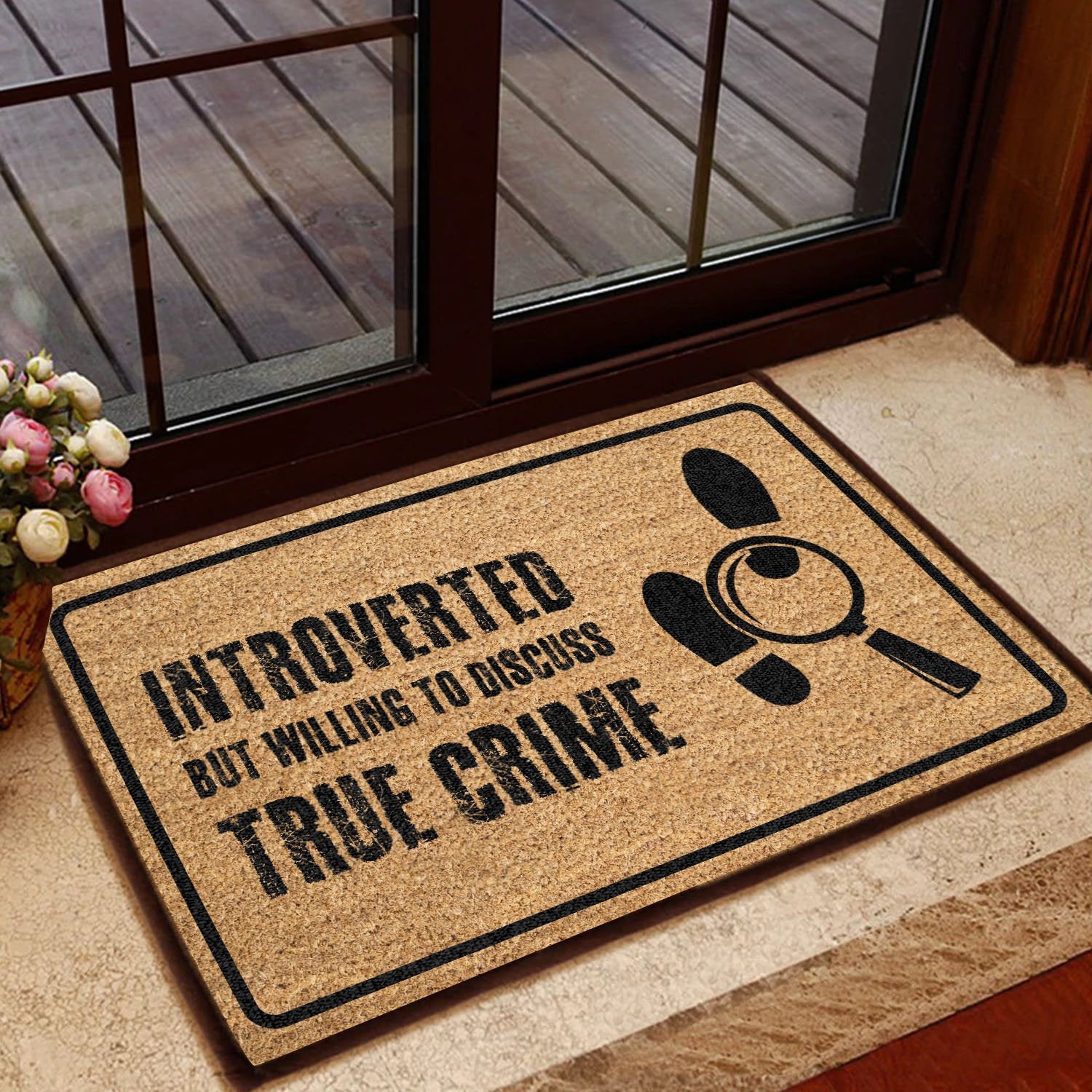 Introvertred But Willing To Discuss All Over Printing Doormat Pre2205