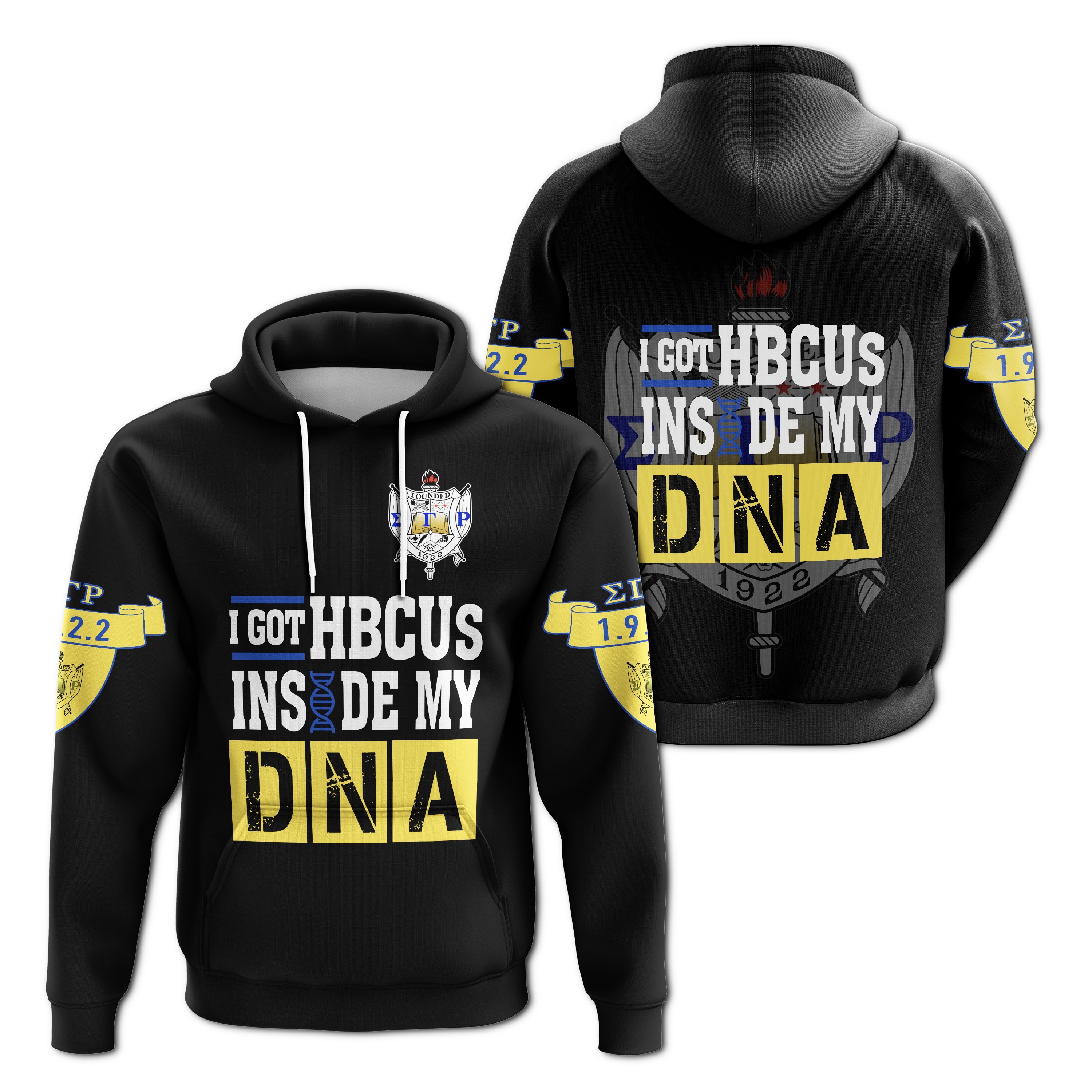 Masonstars Hoodie – Sigma Gamma Rho HBCU DNA Pullover J09