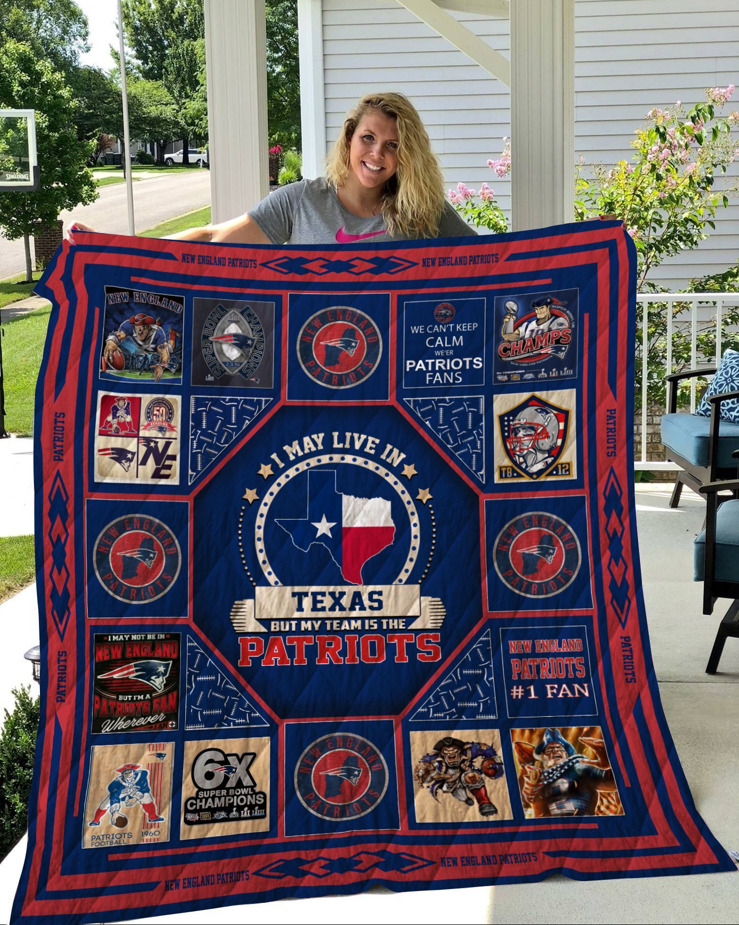 New England Patriots Texas 2 Quilt Blanket Ha1910 Fan Made