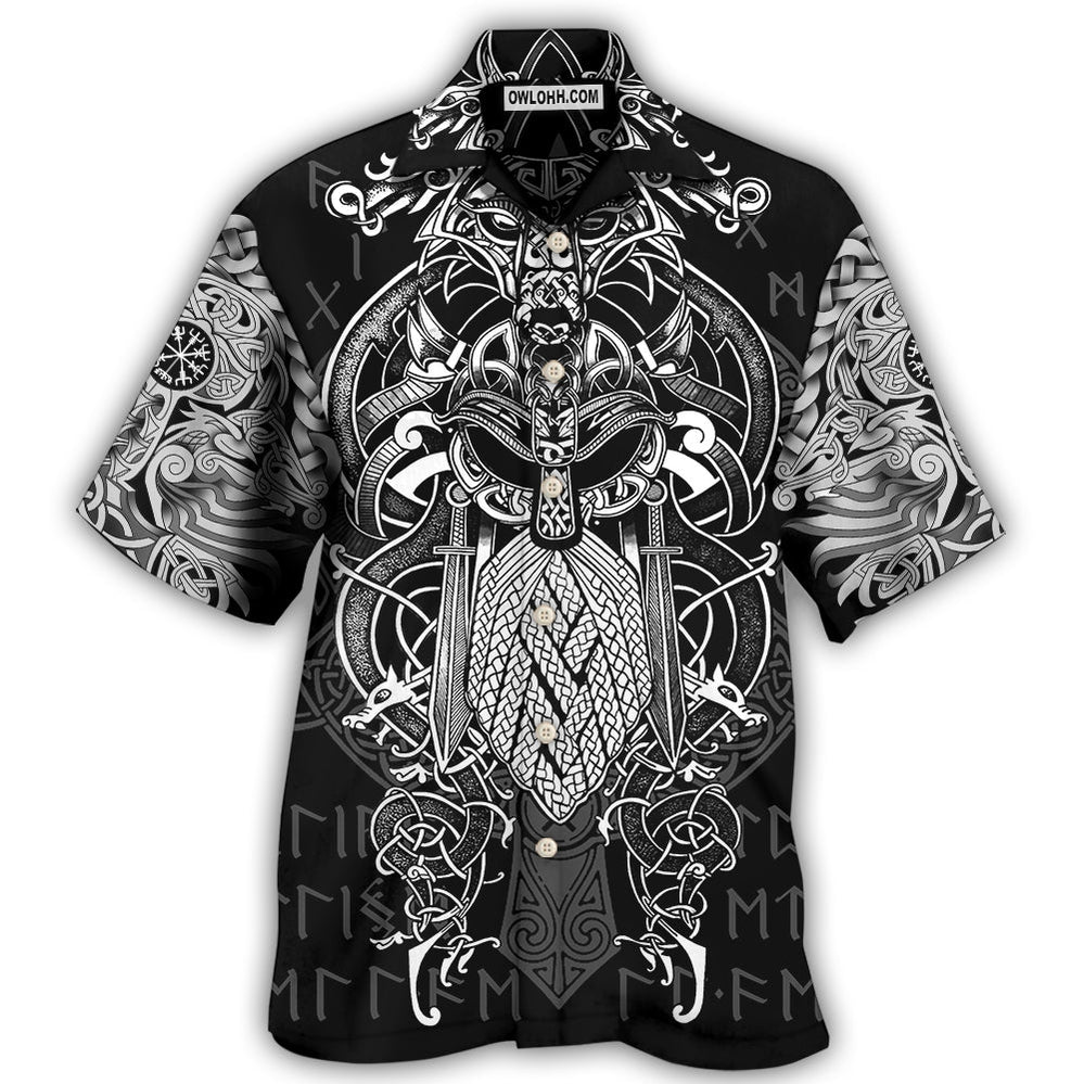 Viking Warrior Blood Pattern – Hawaiian Shirt  – Owl Ohh