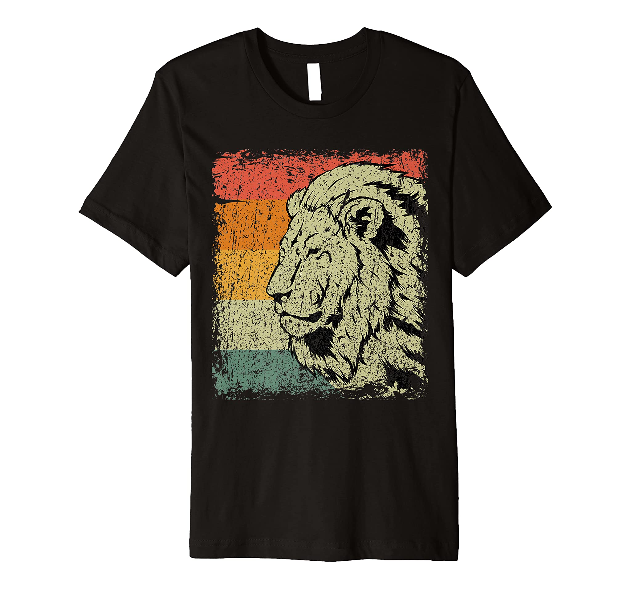 Retro Lion Head Gift Vintage Lion Premium T-Shirt