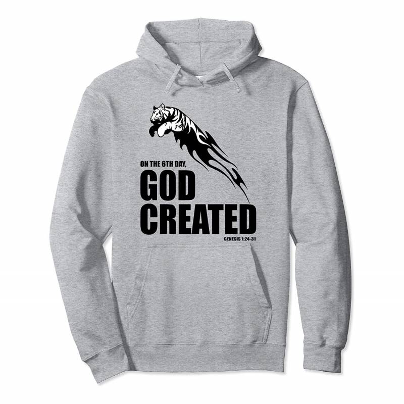 Christian white tiger lover I love tigers God created Bible Pullover Hoodie, T Shirt, Sweatshirt