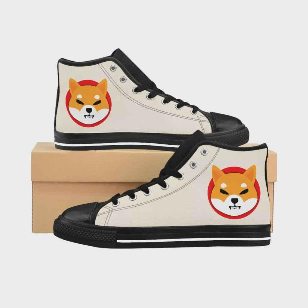 Shiba Token Shiba Inu Crypto Dodge Killer Bitcoin Ethereum High Top Shoes