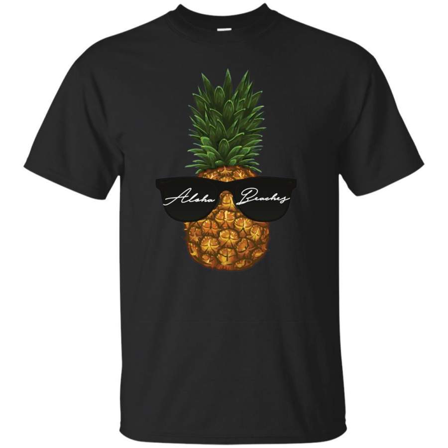 AGR A Pineapple Rockin Shades? Aloha Beaches Vacation Shirt