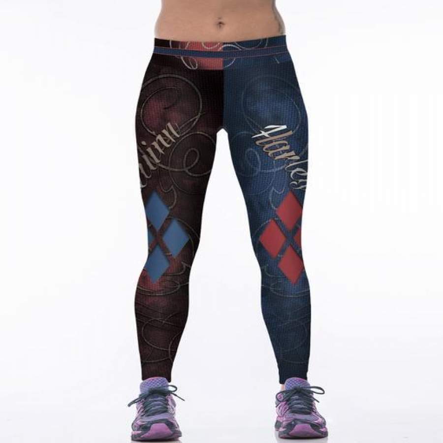 Harley Quinn Cosplay Adogirl Print Gym Fashion 3D Printed Leggings