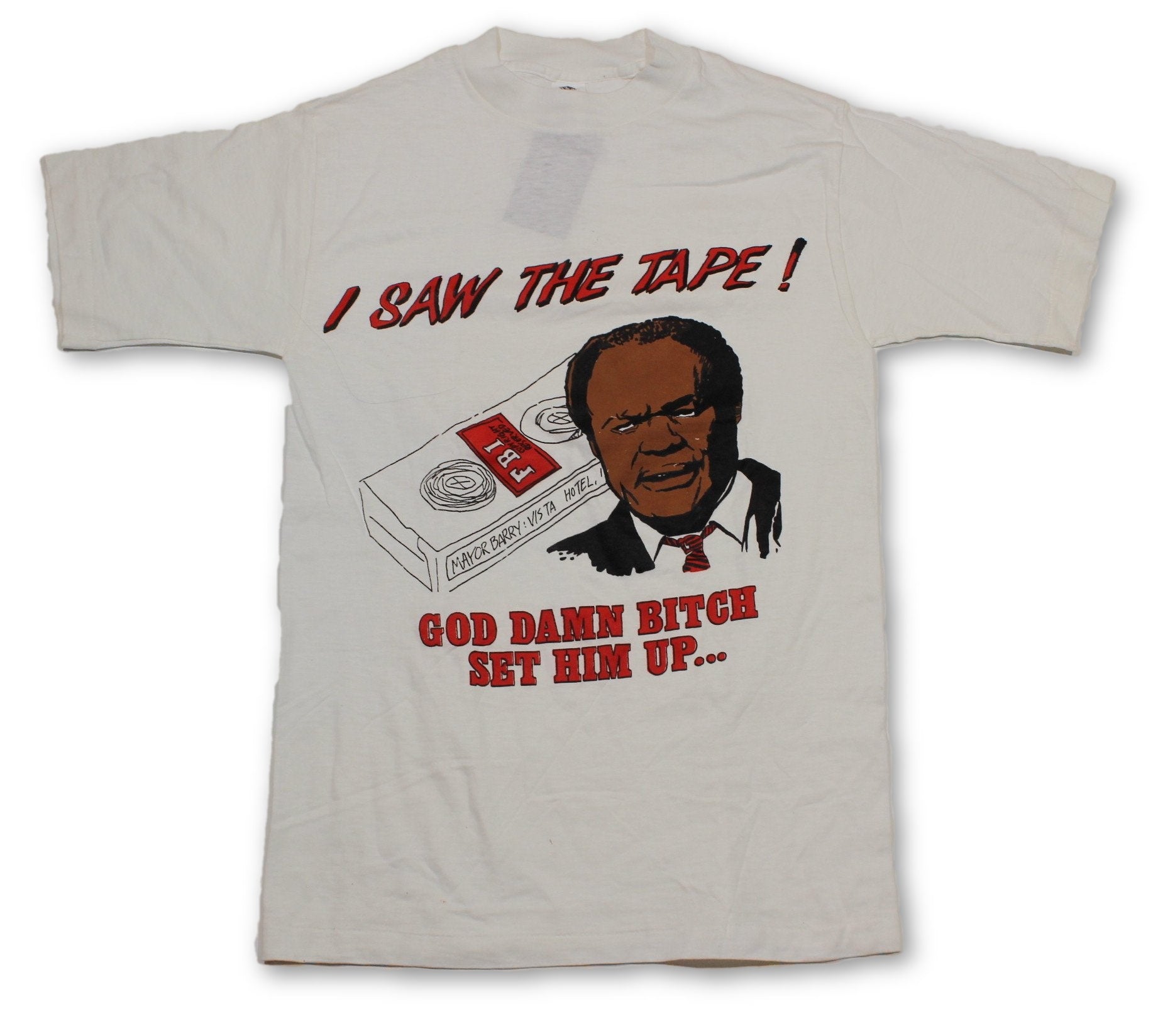 Vintage Marion Barry “I Saw the Tape!” T-Shirt