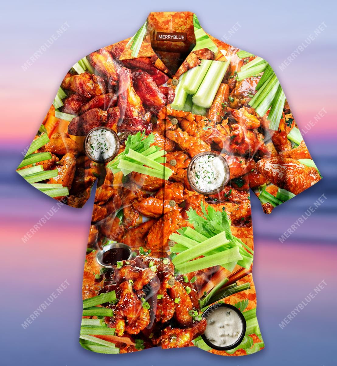 Ain’T Nothing Chicken Wing Aloha Hawaiian Shirt Colorful Short Sleeve Summer Beach Casual Shirt For Men And Women